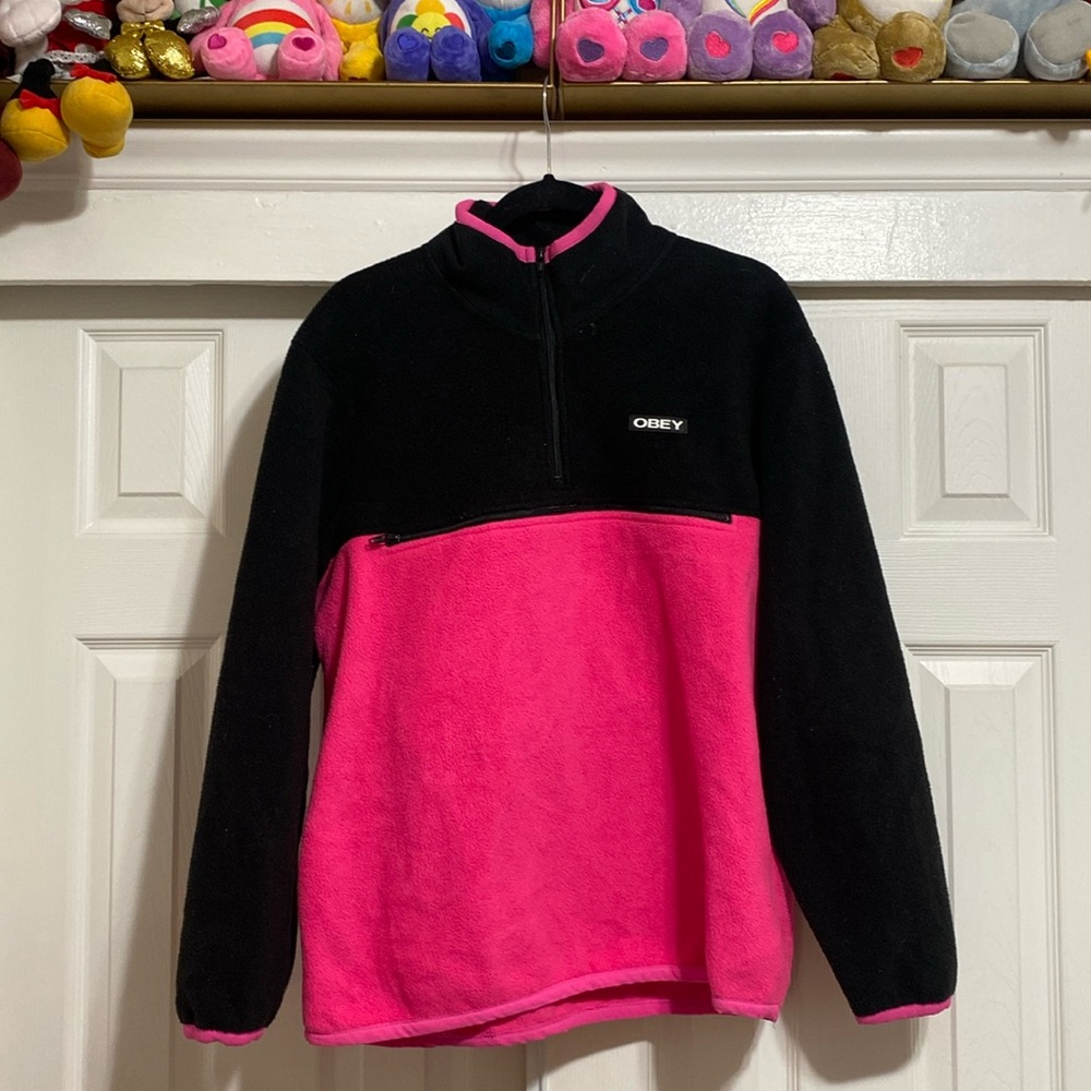 Obey quarter zip pullover